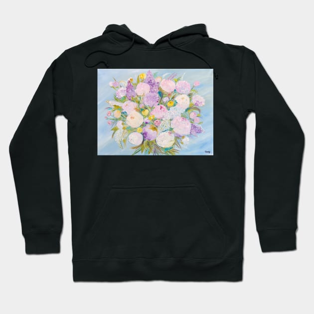 Peonies and Lilacs Hoodie by NataliaShchip